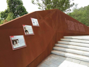 石拐耐候钢挡土墙